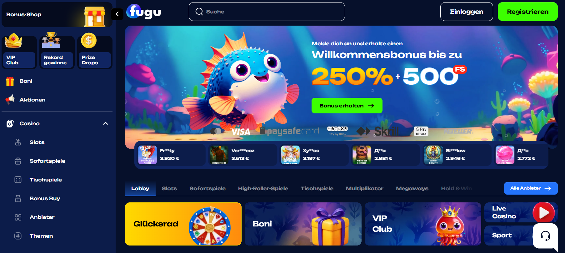 Stärken und Schwächen von Fugu Casino